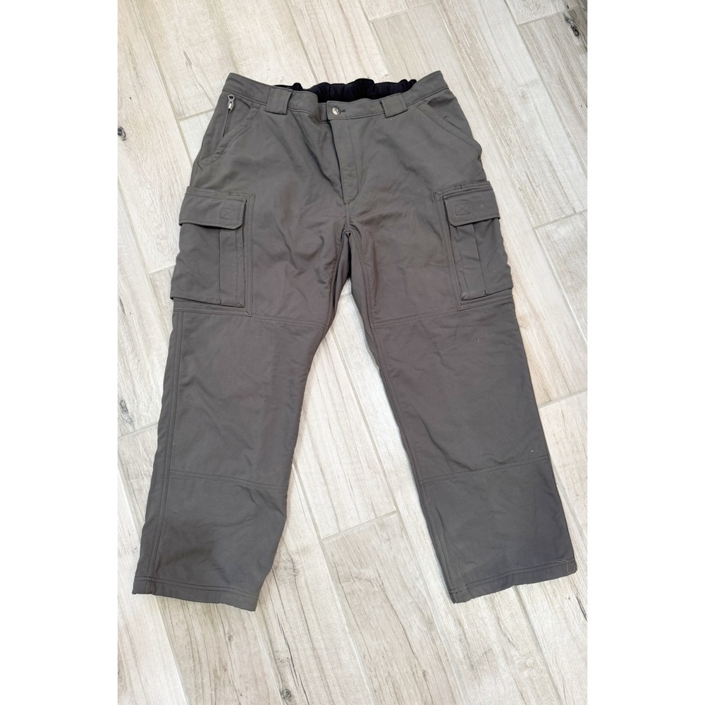 Men fleece lined deluth trading cargo pants